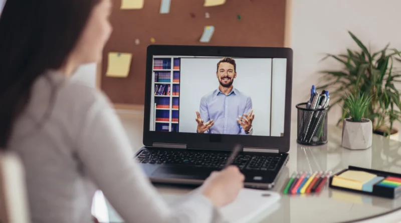 online course video